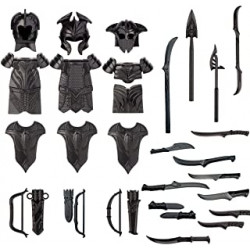 TopBrixx Custom Minifigures Weapon Set, 25 Pcs Custom Weapon Set for Elf, Figure Weapon Compatible with Lego